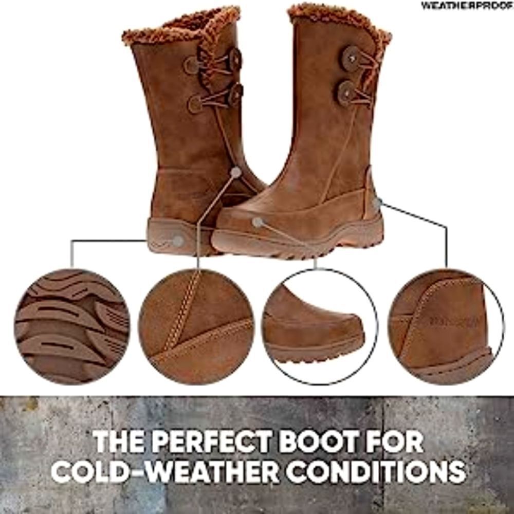 (B-2877) Weatherproof Women's Cold Weather Boots Miranda Sz 8W